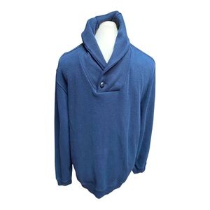 NWOT Tasso Elba Men’s Shawl Collar Sweater Blue